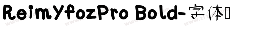 ReimYfozPro Bold字体转换